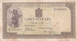 Romania 500 Lei 1940
