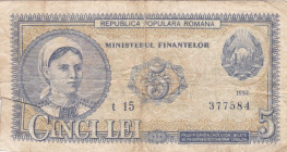 Romania 5 Lei 1952