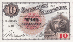 Sweden 10 Kronor 1938
