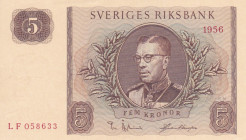 Sweden 5 Kronor 1956