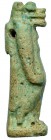 EGIPTO. AMULETO DE BAJA ÉPOCA (664-525 a.C.). Divinidad Tawaret. Fayenza vitrificada. Altura 34 mm.