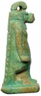 EGIPTO. AMULETO DE BAJA ÉPOCA (664-525 a.C.). Divinidad Tueris. Fayenza vitrificada. Altura 46 mm.