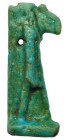EGIPTO. AMULETO DE BAJA ÉPOCA (664-525 a.C.). Divinidad Thot. Fayenza vitrificada. Altura 42 mm.