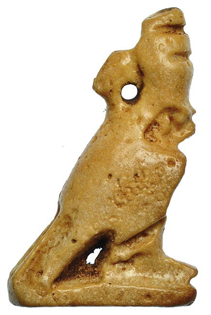 EGIPTO. AMULETO DE BAJA ÉPOCA (664-525 a.C.). Halcón. Representa divinidad Horus...