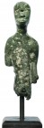 HISPANIA ANTIGUA. Exvoto. Siglo IV-III a.C. Bronce. Altura 52 mm. Incluye peana. Procedencia: Symes Gallery (1990).