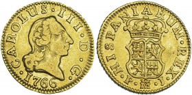 1/2 escudo. 1766. Madrid. PJ. VI-1047. MBC-/MBC.