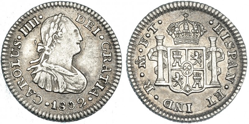 1/2 real. 1802. México. FT. VI-379. MBC/MBC+.