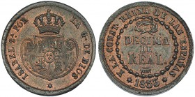 Décima de real. 1853. Segovia. VI-108. R.B.O. EBC-.