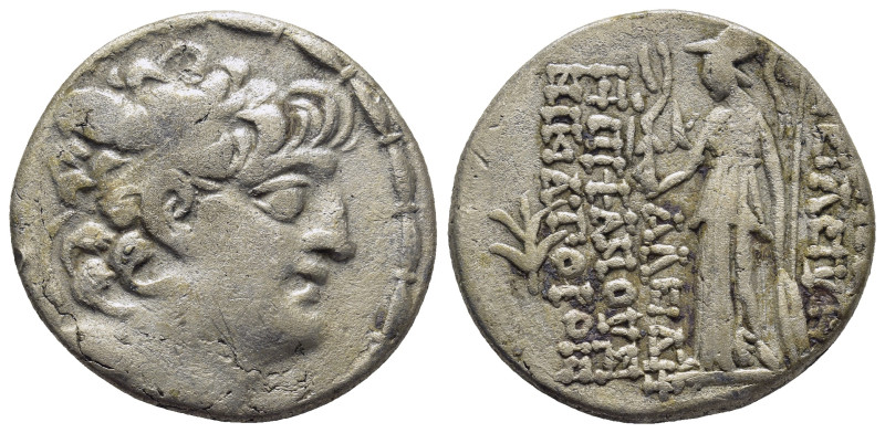 Seleukid Empire, Seleukos VI Epiphanes Nikator AR Tetradrachm. (27mm, 14.07 g) S...