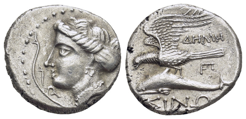 PAPHLAGONIA. Sinope. Ca. 410-350 BC. AR stater (19mm, 5.5 g). Head of nymph Sino...