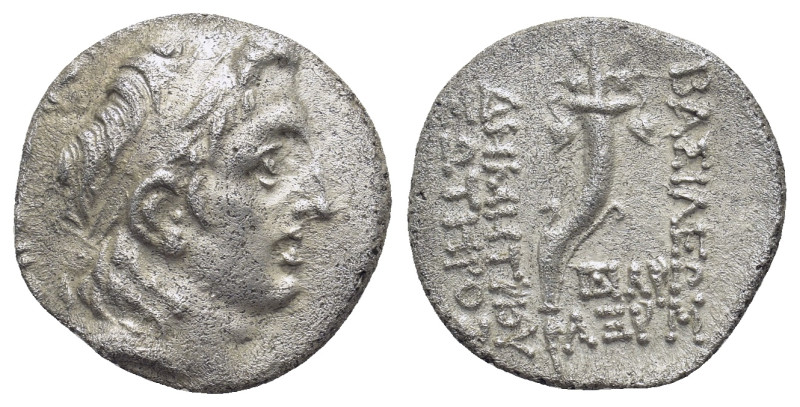 SELEUCID KINGDOM. Demetrius I Soter (162-150 BC). AR drachm (18mm, 3.9 g). Antio...