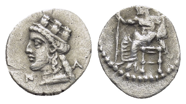 Cilicia, Nagidos AR Obol (Silver, 0.74g, 10mm) ca 400-380 BC Cilicia, Nagidos AR...