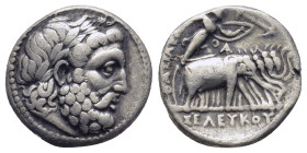 SELEUKID KINGS of SYRIA. Seleukos I Nikator. 312-281 BC. AR Drachm (16mm, 4.1 g). Seleukeia on the Tigris II mint. Struck circa 296/5-281. Laureate he...