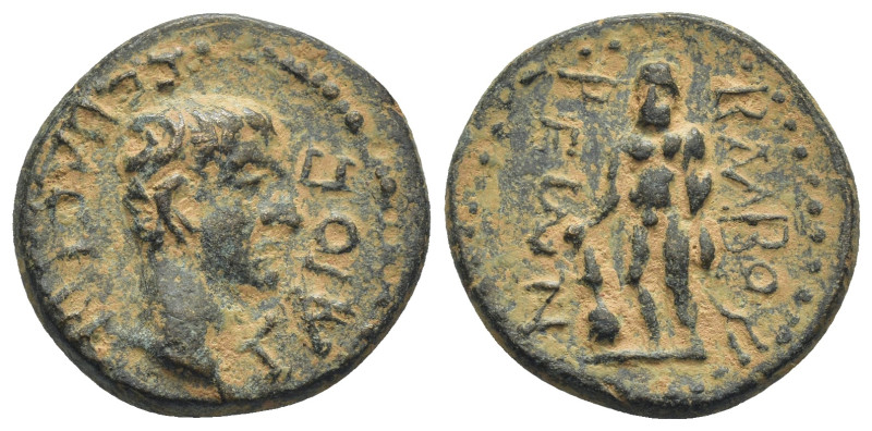 LYCIA, Balbura. Gaius (Caligula). AD 37-41. Æ (21mm, 5.4 g). Bare head right / H...