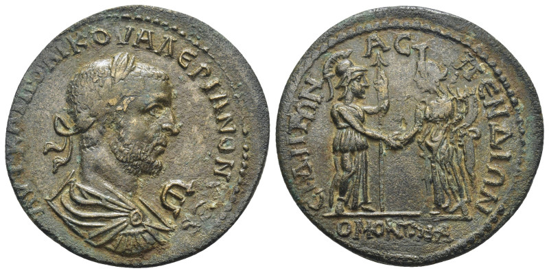 PAMPHYLIA, Side. Valerian I. AD 253-260. Æ (31mm, 14.0 g, 1h). In alliance with ...