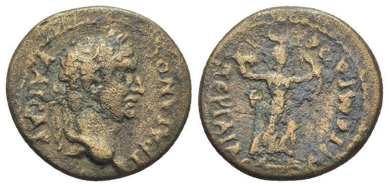 PAMPHYLIA. Perge. Trajan (98-117). Ae. (18mm, 4.3 g) Obv. TPAIANOC KAICAP, laure...