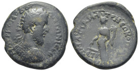 PONTUS, Amasia. Commodus. AD 177-192. Æ (33mm, 23.77 g). Laureate and cuirassed bust right / Tyche standing left, holding rudder and cornucopia.