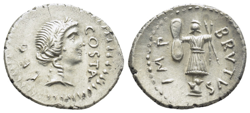 Q. Servilius Caepio Brutus ( Marcus Junius Brutus), late summer-autumn 42 BC. De...