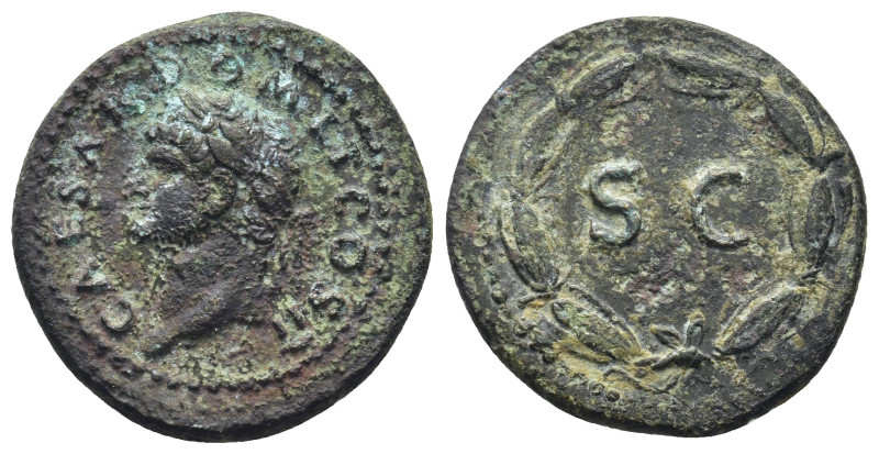 Domitian, as caesar (Vespasian, 69-79), As, Rome for Syria, AD 74; AE (23mm, 6.3...