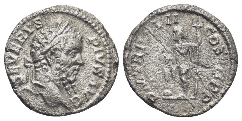 Septimius Severus AR Denarius. (17mm, 1.92 g) Rome, AD 209. SEVERVS PIVS AVG, la...
