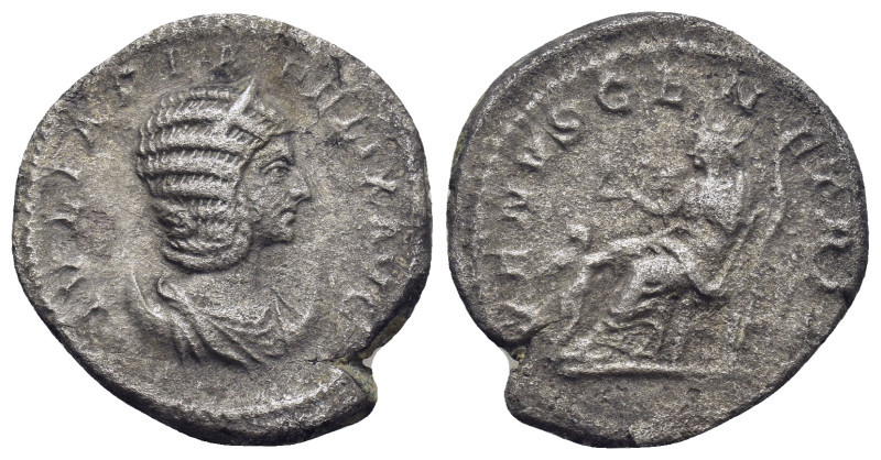 JULIA DOMNA (Augusta, 193-217 AD). AR, Denarius. (22mm, 4.3 g) Rome. Obv: IVLIA ...