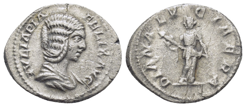 JULIA DOMNA (Augusta, 193-217). Denarius. (20mm, 3.11 g) Rome. Obv: IVLIA PIA FE...