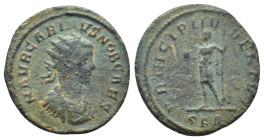 Carinus, as Caesar (282-283 AD). AE silvered Antoninianus (20mm, 3.0 g), Roma (Rome). Obv. M AVR CARINVS NOB CAES, radiate, draped and cuirassed bust ...