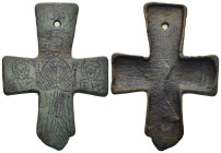 Bronze Byzantine cross (63mm, 31 g)