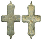 Bronze cross MHXAHΛ middle. (58mm, 18.7 g)