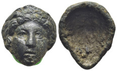 Bronze head. (34mm, 24.2 g)