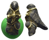 Roman Amuletic Eagle Pendant. 1st-2nd century AD. (19mm, 5.4 g) Pendant includes gold plated parts