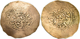 Amalfi. Federico II di Svevia con la madre Costanza d’Altavilla, 1197-1198 

Tarì (595AH/1198), AV 0,81 g. Nel giro interno, + FRE REX SICI LIE; nel...