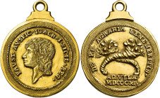 (L’) Aquila. Gioacchino Murat, 1808-1815 

Medaglia 1814, AV 32,79 g. Ø 36,5 mm. Opus: autore sconosciuto. Per i benemeriti dell’agricoltura. FAUST ...