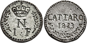 Dalmazia. Assedio inglese alla Fortezza di Cattaro, ottobre – dicembre 1813 

Franco 1813 Cattaro, AR 5,81 g. Pagani 293. Raro. Fondi irregolari, al...