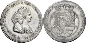 Firenze. Carlo Ludovico di Borbone e Maria Luigia reggente, 1803-1807 

Dena 1804, AR 39,28 g. Pagani 24. MIR 422/2. Davenport 152. q.Spl