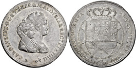 Firenze. Carlo Ludovico di Borbone e Maria Luigia reggente, 1803-1807 

Dena 1805, AR 39,38 g. Pagani 25. MIR 422/3. Davenport 152. q.Spl
