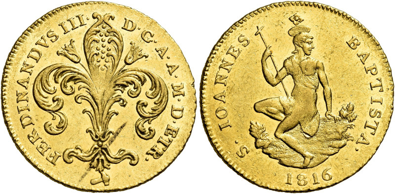 Firenze. Ferdinando III di Lorena, 1790-1801 e 1814-1824. II periodo: 1814-1824 ...