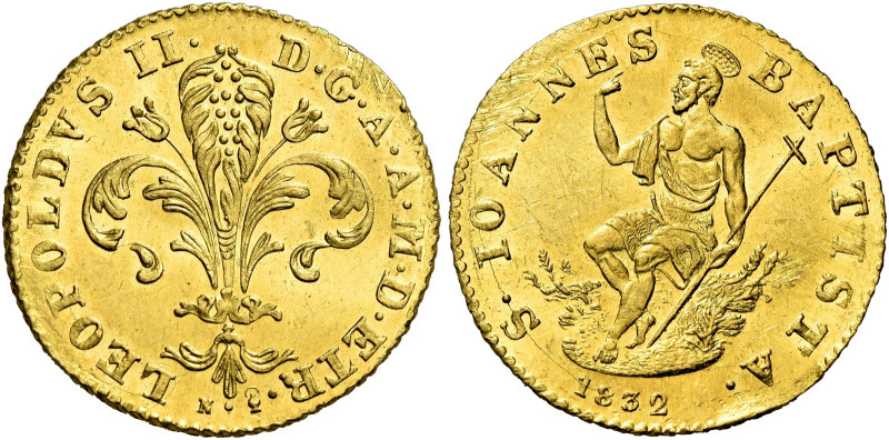 Firenze. Leopoldo II di Lorena, 1824-1859 

Zecchino 1832, AV 3,48 g. Pagani 1...