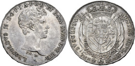 Firenze. Leopoldo II di Lorena, 1824-1859 

Francescone 1826, AR 27,17 g. Pagani 107. MIR 446. Davenport 157. Molto raro. Buon BB