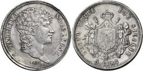 Napoli. Monetazione decimale, 1811-1815 

Da 5 lire 1813, AR 24,90 g. Pagani 58c. Pannuti-Riccio 13. MIR 441/1. Lievi tracce di pulitura e colpetti ...