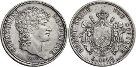 Napoli. Monetazione decimale, 1811-1815 

Da 5 lire 1813, AR 24,86 g. Pagani 58c. Pannuti-Riccio 13. MIR 440/1. BB