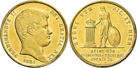 Napoli. Ferdinando II di Borbone, 1830-1859 

Da 30 ducati 1831, AV 37,83 g. Pagani 130. Pannuti-Riccio 1. MIR 484. Friedberg 866. Rara. Colpetti su...