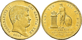 Napoli. Ferdinando II di Borbone, 1830-1859 

Da 30 ducati 1833, AV 37,85 g. Pagani 131. Pannuti-Riccio 2. MIR 484/1. Friedberg 866. Molto rara. Col...