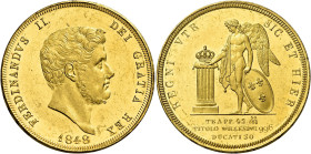 Napoli. Ferdinando II di Borbone, 1830-1859 

Da 30 ducati 1848, AV 37,85 g. Pagani 138. Pannuti-Riccio 9. MIR 486/3. Friedberg 866. Molto rara. Ese...