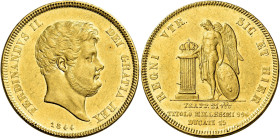 Napoli. Ferdinando II di Borbone, 1830-1859 

Da 15 ducati 1844, AV 18,91 g. Pagani 149. Pannuti-Riccio 17. MIR 490. Friedberg 867. Molto rara. Liev...