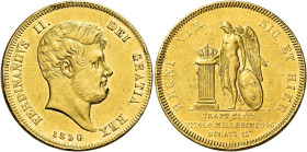 Napoli. Ferdinando II di Borbone, 1830-1859 

Da 15 ducati 1850, AV 18,91 g. Pagani 153. Pannuti-Riccio 21. MIR 491/3. Friedberg 867. Rara. Colpetti...