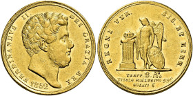 Napoli. Ferdinando II di Borbone, 1830-1859 

Da 6 ducati 1852, AV 7,55 g. Pagani 169. Pannuti-Riccio 36. MIR 494/7. Friedberg 868. Molto rara. Colp...