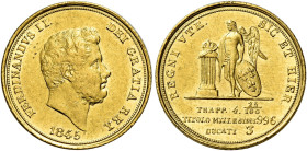 Napoli. Ferdinando II di Borbone, 1830-1859 

Da 3 ducati 1845, AV 3,78 g. Pagani 180. Pannuti-Riccio 46. MIR 497/1. Friedberg 869. Molto rara. Migl...