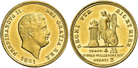 Napoli. Ferdinando II di Borbone, 1830-1859 

Da 3 ducati 1851, AV 3,78 g. Pagani 184. Pannuti-Riccio 50. MIR 498/1. Friedberg 869. Rara. Migliore d...