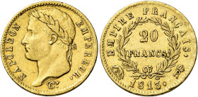 Roma. Annessione di Roma all’Impero francese. Napoleone I imperatore, 1809-1814 

Da 20 franchi 1813, AV 6,42 g. Pagani 93. MIR 3044/2. Friedberg 51...